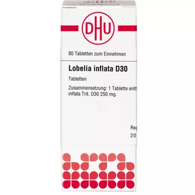 LOBELIA INFLATA D 30 tablettia, 80 kpl