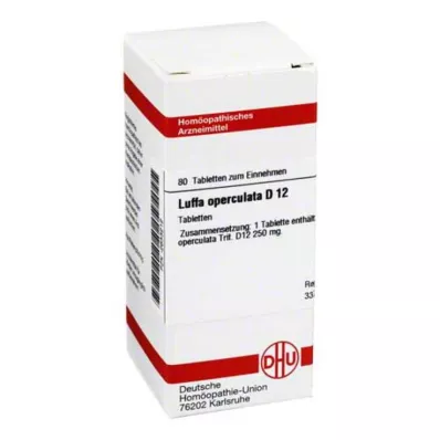 LUFFA OPERCULATA D 12 tablettia, 80 kpl