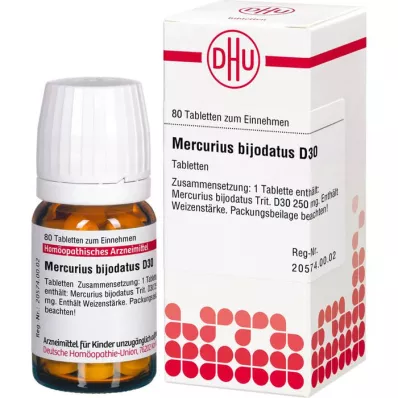 MERCURIUS BIJODATUS D 30 tablettia, 80 kpl