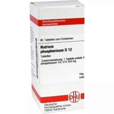 NATRIUM PHOSPHORICUM D 12 tablettia, 80 kpl