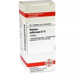 NATRIUM SULFURICUM D 12 tablettia, 80 kpl