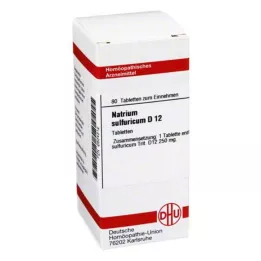 NATRIUM SULFURICUM D 12 tablettia, 80 kpl