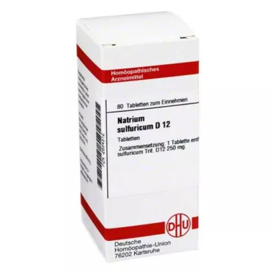 NATRIUM SULFURICUM D 12 tablettia, 80 kpl NATRIUM SULFURICUM D 12 tablettia, 80 kpl