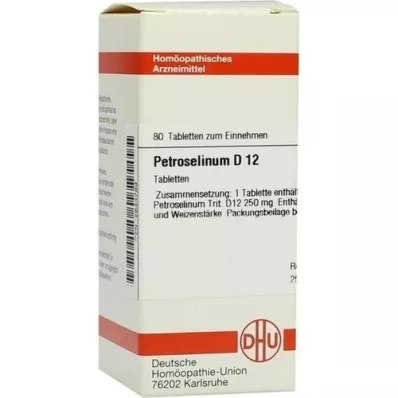 PETROSELINUM D 12 tablettia, 80 kpl