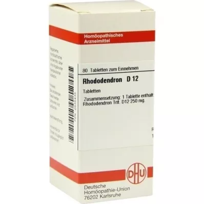 RHODODENDRON D 12 tablettia, 80 kpl