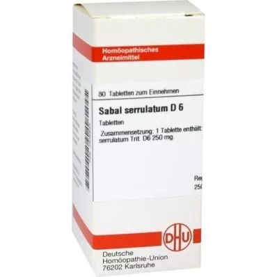 SABAL SERRULATUM D 6 tablettia, 80 kpl