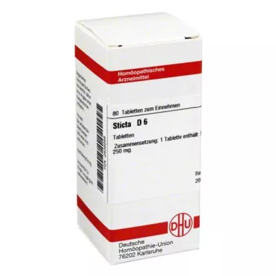 STICTA D 6 tablettia, 80 kpl