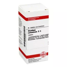 STRONTIUM CARBONICUM D 6 tablettia, 80 kpl