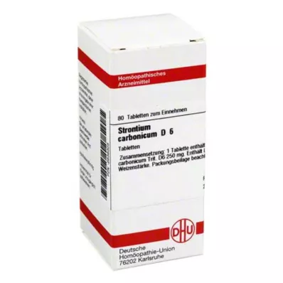 STRONTIUM CARBONICUM D 6 tablettia, 80 kpl STRONTIUM CARBONICUM D 6 tablettia, 80 kpl