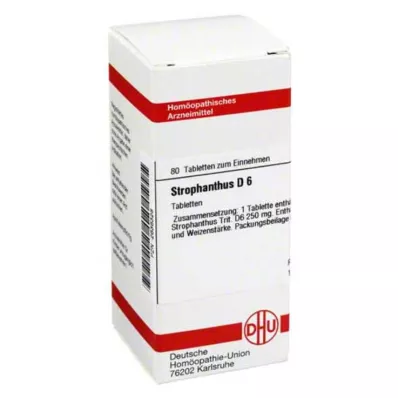 STROPHANTHUS D 6 tablettia, 80 kpl