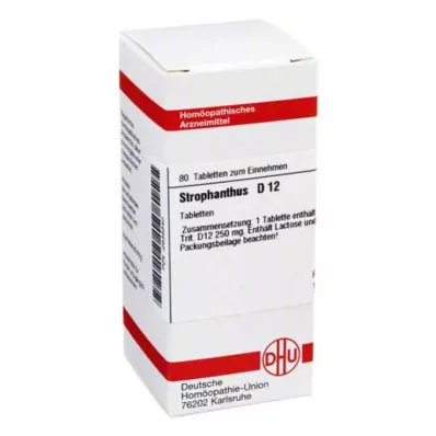 STROPHANTHUS D 12 tablettia, 80 kpl