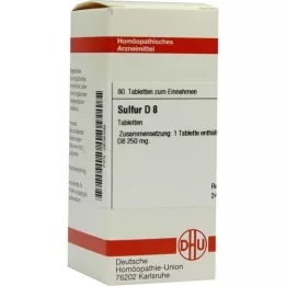 SULFUR D 8 tablettia, 80 kpl