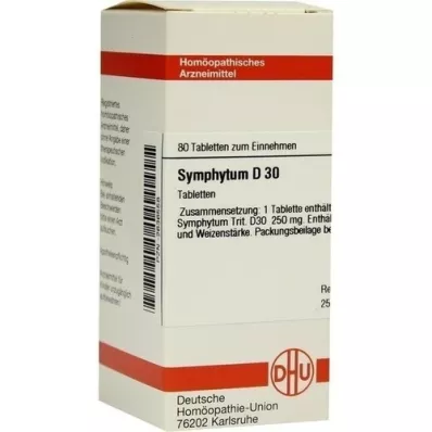 SYMPHYTUM D 30 tablettia, 80 kpl