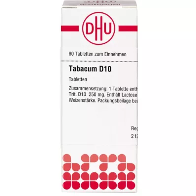 TABACUM D 10 tablettia, 80 kpl