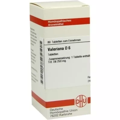 VALERIANA D 6 tablettia, 80 kpl
