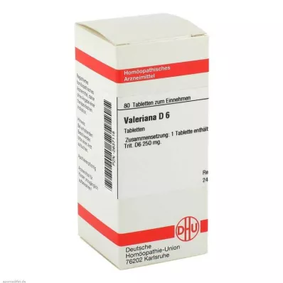 VALERIANA D 6 tablettia, 80 kpl