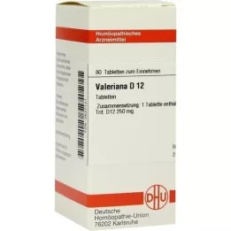 VALERIANA D 12 tablettia, 80 kpl