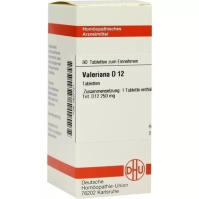 VALERIANA D 12 tablettia, 80 kpl