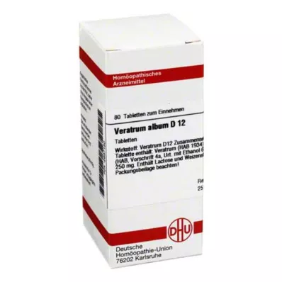 VERATRUM ALBUM D 12 tablettia, 80 kpl