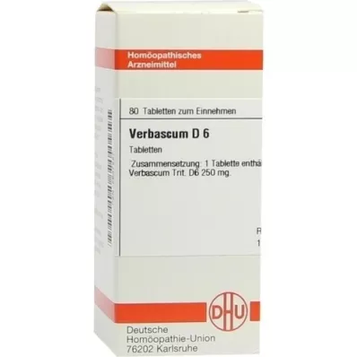 VERBASCUM D 6 tablettia, 80 kpl