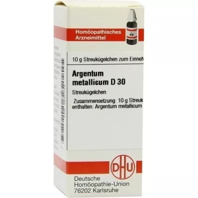 ARGENTUM METALLICUM D 30 palloa, 10 g