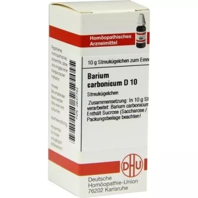 BARIUM CARBONICUM D 10 palloa, 10 g