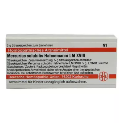 MERCURIUS SOLUBILIS Hahnemanni LM XVIII Pallot, 5 g