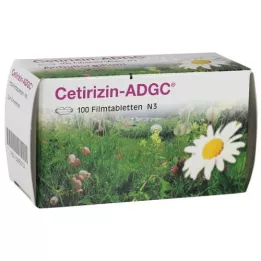 CETIRIZIN ADGC Kalvopäällysteiset tabletit, 100 kpl