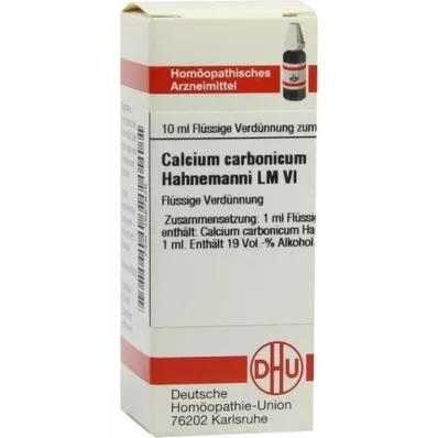 CALCIUM CARBONICUM Hahnemanni LM VI Laimennus, 10 ml