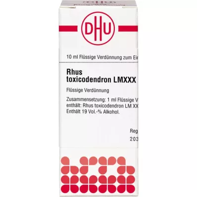 RHUS TOXICODENDRON LM XXX Laimennus, 10 ml