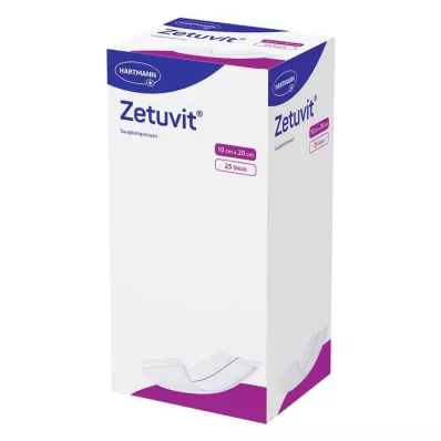 ZETUVIT Imukompressit steriilit 10x20 cm, 25 kpl
