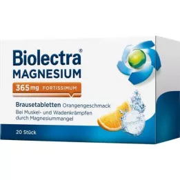 BIOLECTRA Magnesium 365 mg fortissimum Orange, 20 kpl