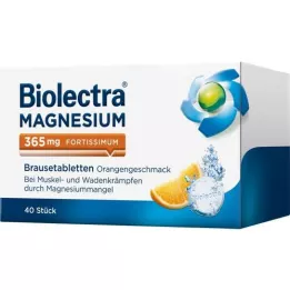 BIOLECTRA Magnesium 365 mg fortissimum Orange, 40 kpl