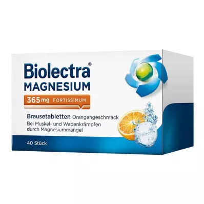 BIOLECTRA Magnesium 365 mg fortissimum Orange, 40 kpl
