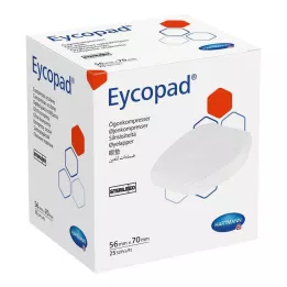 EYCOPAD Silmäkompressit 56x70 mm steriilit, 25 kpl