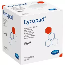 EYCOPAD Silmäkompressit 70x85 mm steriilit, 25 kpl