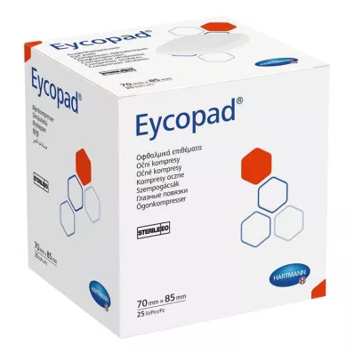 EYCOPAD Silmäkompressit 70x85 mm steriilit, 25 kpl EYCOPAD Silmäkompressit 70x85 mm steriilit, 25 kpl