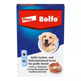 BOLFO Kirppusuojanauha ruskea suurille koirille, 1 kpl