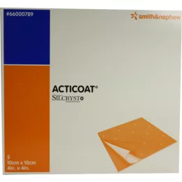 ACTICOAT 10x10 cm antimikrobinen haavasidos, 5 kpl