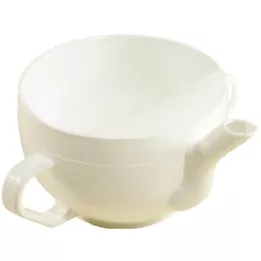 KRANKENTASSE Muovi, 2 kahvaa, valkoinen, 1 kpl