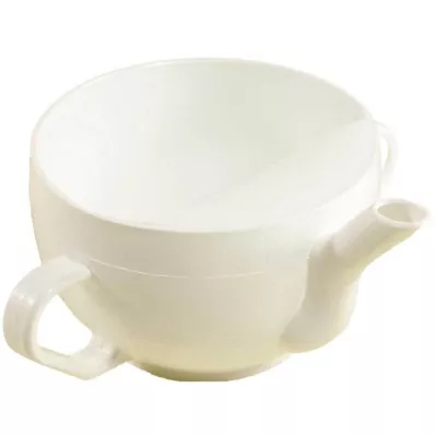 KRANKENTASSE Muovi, 2 kahvaa, valkoinen, 1 kpl