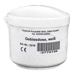 GEBISSDOSE sisäkkeen ja kannen kanssa valkoinen, 1 kpl