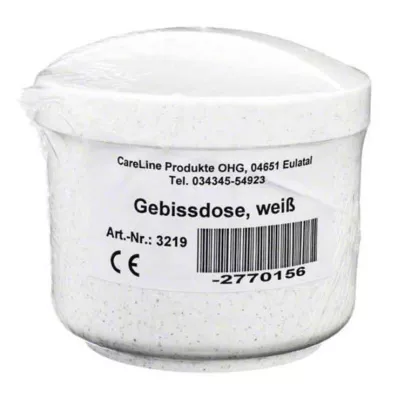 GEBISSDOSE sisäkkeen ja kannen kanssa valkoinen, 1 kpl