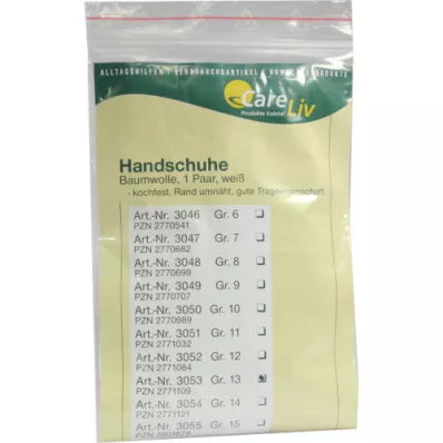 HANDSCHUHE Puuvilla kokoa 13, 2 kpl