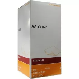 MELOLIN 10x10 cm haavasiteet steriilit, 100 kpl