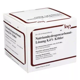 NATRIUMHYDROGENCARBONAT-8,4-prosenttinen Köhler-liuos, 25X20 ml
