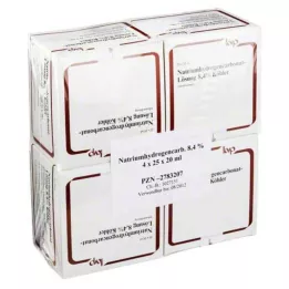 NATRIUMHYDROGENCARBONAT-Liuos 8,4 % Köhlerin liuos, 100X20 ml