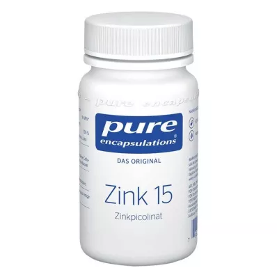 PURE ENCAPSULATIONS Sinkki 15 sinkkipikolinaattikapselit, 60 kapselia PURE ENCAPSULATIONS Sinkki 15 sinkkipikolinaattikapselit, 60 kapselia