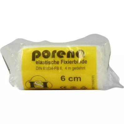 PORENA Elastinen sideharsoside 6 cm valkoinen ja sello, 1 kpl PORENA Elastinen sideharsoside 6 cm valkoinen ja sello, 1 kpl