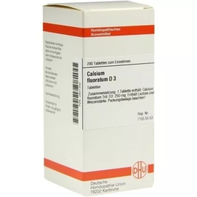 CALCIUM FLUORATUM D 3 tablettia, 200 kpl